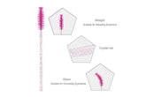 GLITTER MASCARA WANDS / SPOOLIES - PINK - Luna Beauty Supplies